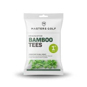 Masters Bamboo Graduated Golf Tees 1" - 25mm Bag 25 Green