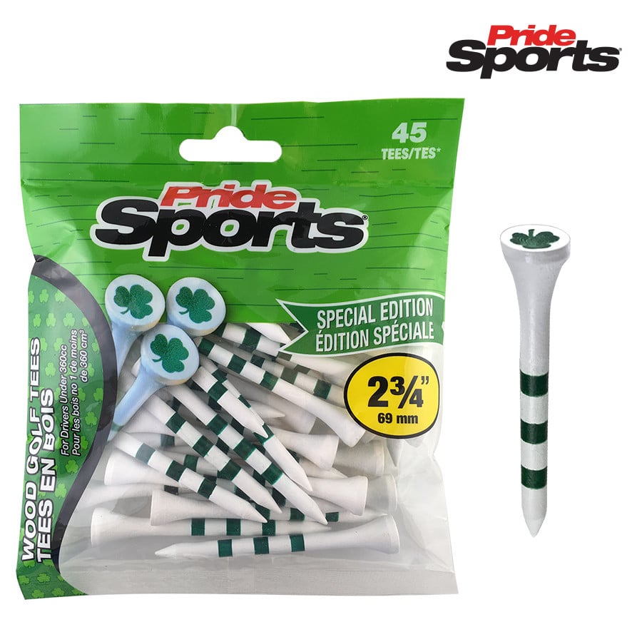Pride Sports Special Edition Golf Tees - Shamrock Ireland 2 3/4" - 69mm