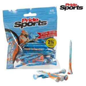 Pride Sports Special Edition Paint Splatter Golf Tees 2 3/4" - 69mm Blue / Orange