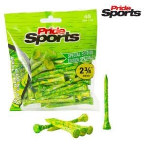 Pride Sports Special Edition Paint Splatter Golf Tees 2 3/4" - 69mm Green / Yellow
