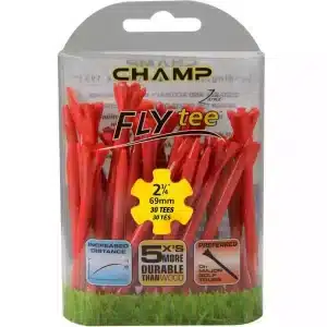 Champ Zarma Fly Biodegradable Plastic Golf Tees 2 3/4" - 70mm Bag Red
