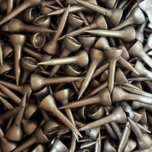 ECOTEES® Plastic Short Straight Golf Tees 32mm Bag 100 Silver