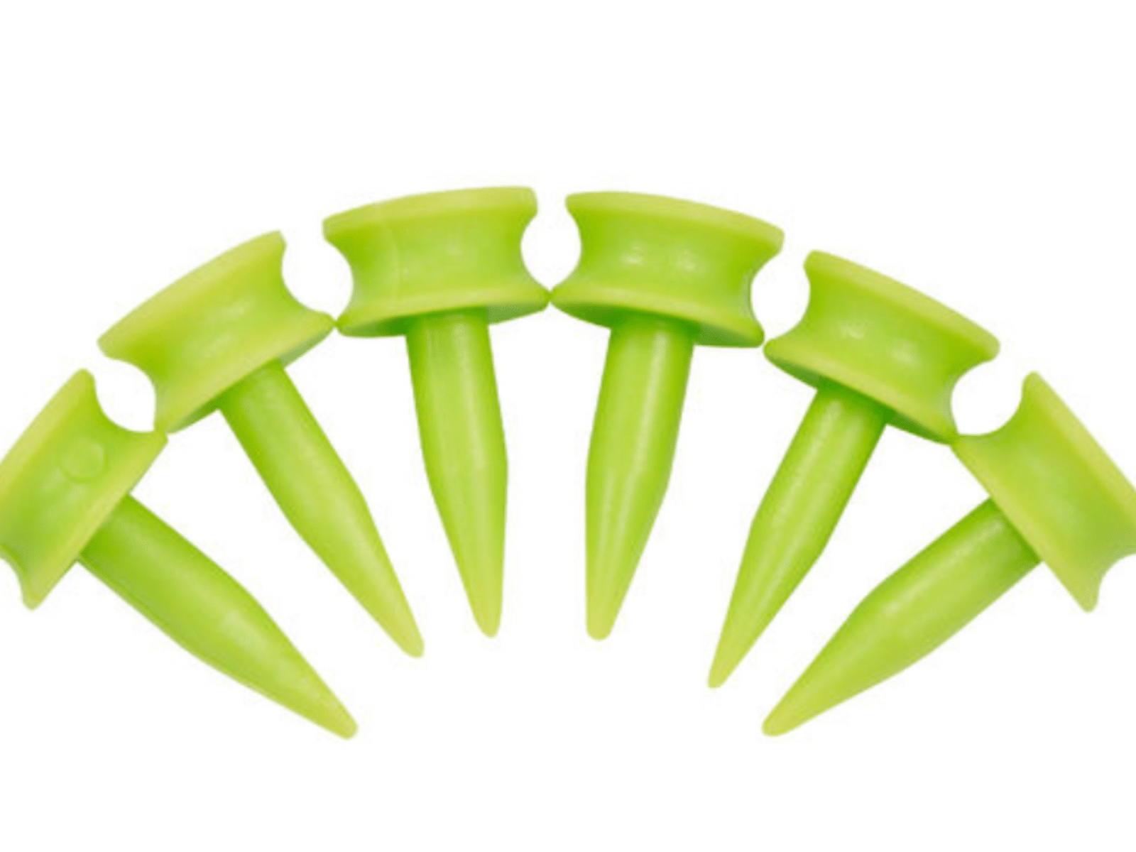 ECOTEES® Plastic Graduated Golf Castle Tees 27mm Bulk Bag 100 Green