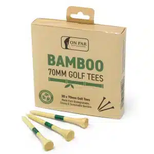 On Par Bamboo Straight Golf Tees 70mm 2 3/4″ Eco Box 30 Natural